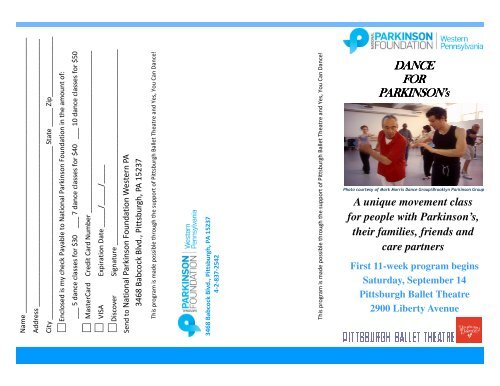DANCE FOR PARKINSON s P