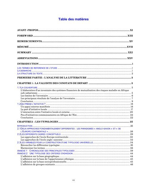 LES MUTUELLES DE SANTÃ EN AFRIQUE SUB-SAHARIENNE ...