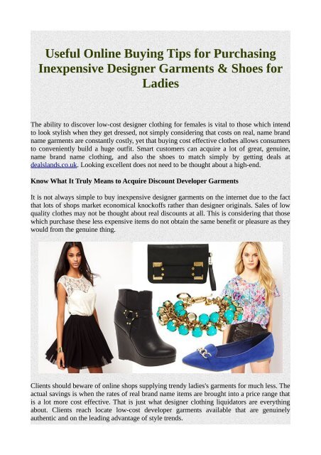 inexpensive designer clothes