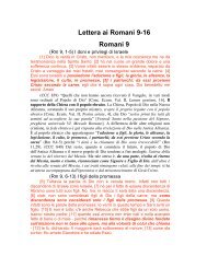 Lettera ai Romani 9-16 Romani 9