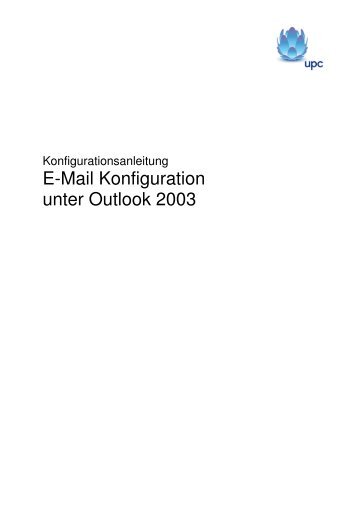 inode E-Mail Konfiguration f-374r Outlook 2003 0109 b2c