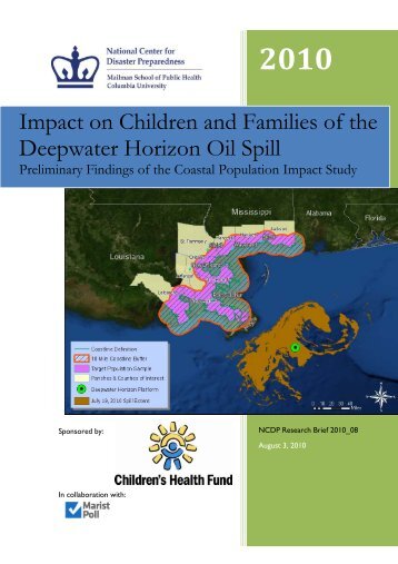 Impact on Children and Families of the Deepwater Horizon Oil Spill