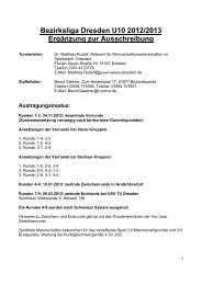 Bezirksliga Dresden U10 2012/2013 ErgÃ¤nzung ... - SVS - Portal 64