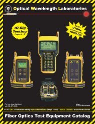 Fiber Optics Test Equipment Catalog