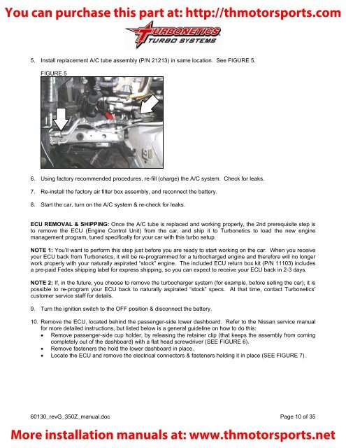 Turbonetics 350Z Turbo Kit Installation Manual 15134-t.pdf