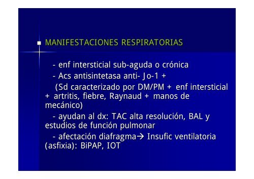 APROXIMACIÃN TERAPÃUTICA A LA DERMATOMIOSITIS