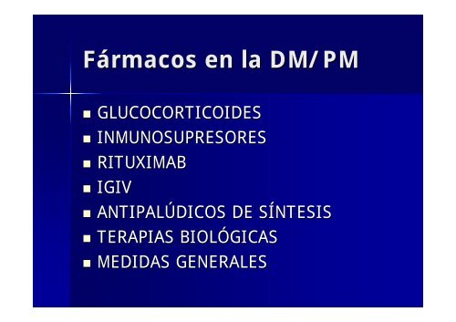 APROXIMACIÃN TERAPÃUTICA A LA DERMATOMIOSITIS