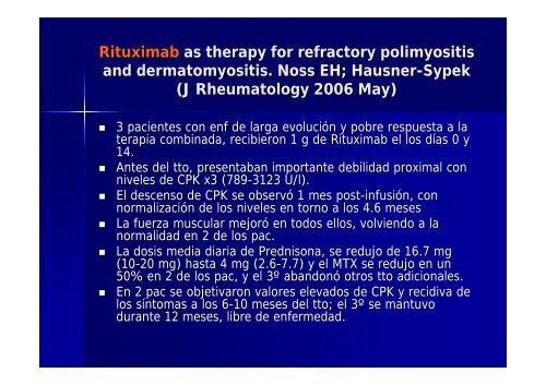 APROXIMACIÃN TERAPÃUTICA A LA DERMATOMIOSITIS