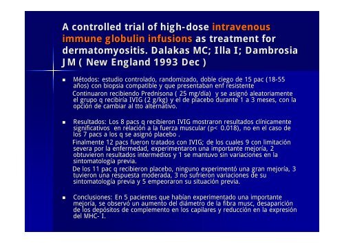 APROXIMACIÃN TERAPÃUTICA A LA DERMATOMIOSITIS