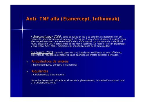 APROXIMACIÃN TERAPÃUTICA A LA DERMATOMIOSITIS