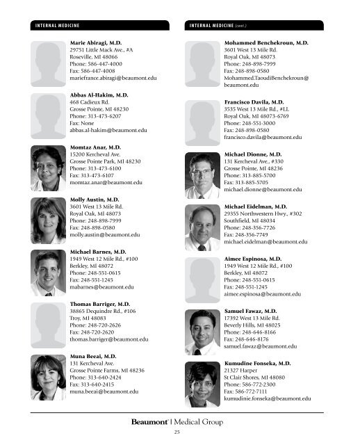 Physician Directory - Beaumont physicians