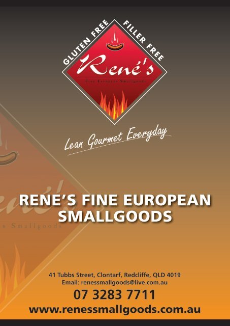 to download our brochure - Rene's Fine European Smallgoods