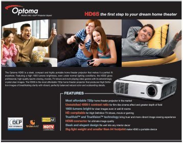 HD65 Brochure - Projectisle