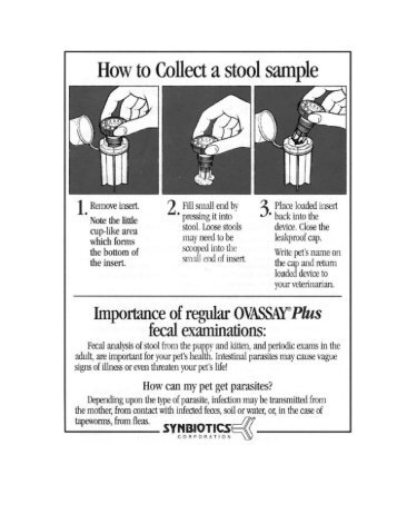 How to Collect a stool sample - Synbiotics Corporation