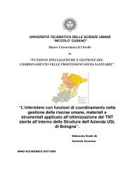 L'infermiere con funzioni di coordinamento nella gestione ... - chittalink