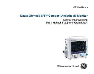 GE Datex-Ohmeda S/5 Compact AnÃ¤sthesie Monitor ...