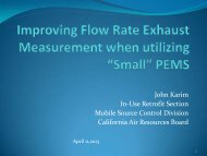 Improving Flow Rate Exhaust Measurement for Small Displacement ...