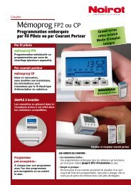 Mémoprog FP2 ou CP - E-electrique