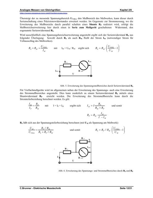 1. Elektromechanische MeÃgerÃ¤te