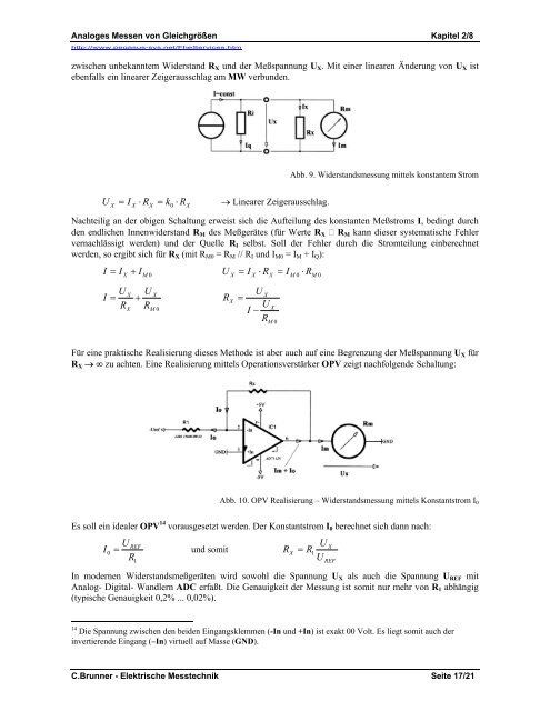 1. Elektromechanische MeÃgerÃ¤te