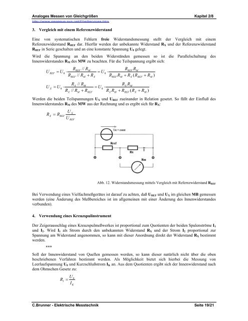 1. Elektromechanische MeÃgerÃ¤te