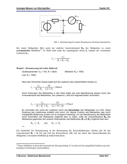 1. Elektromechanische MeÃgerÃ¤te