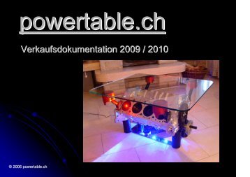 Verkaufsdokumentation DE - Powertable.ch