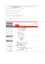 Configuration du modem routeur AR-7084a/Ga pour les ... - Edimax