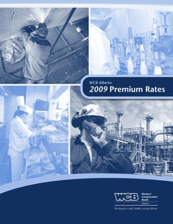 WCB-Alberta 2009 Premium Rates - Workers' Compensation Board