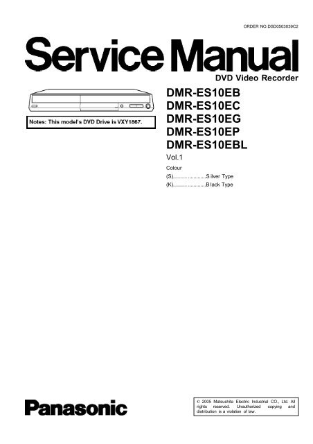 Dmr-Es10eb / Dmr-Es10ec / Dmr-Es10eg / Dmr-Es10ep - Reptips