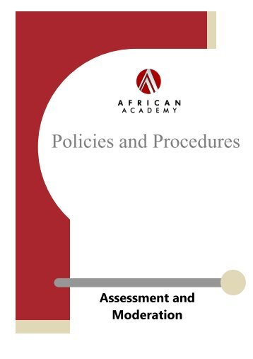 Policies and Procedures - African Academy