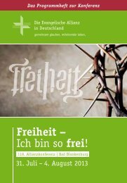 Freiheit – Ich bin so frei! - Evangelisches Allianzhaus