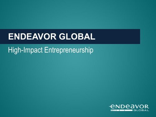 Endeavor Global Model.pdf