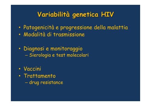 HIV-1 - Regione Campania