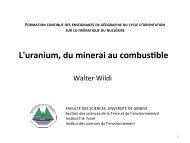 Extraction et séparation chimique du minerai