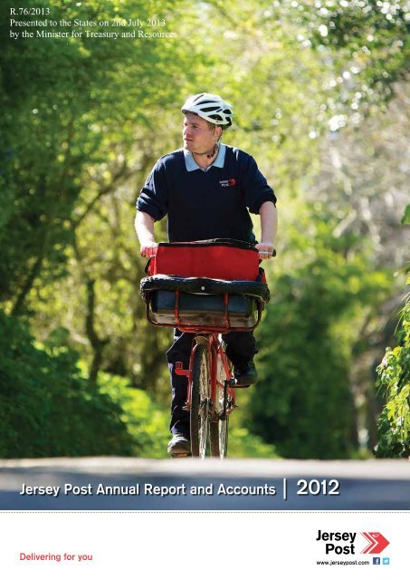 Jersey Post Annual Report and Accounts | 2012 - States Assembly