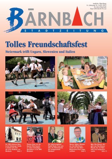 Tolles Freundschaftsfest Steiermark trifft Ungarn ... - BÃ¤rnbach