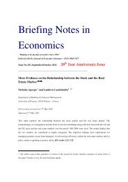 Briefing Notes in Economics - Richmond - The American ...