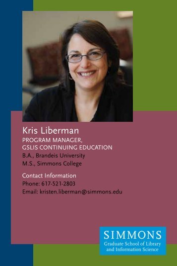 Kris Liberman - Simmons College