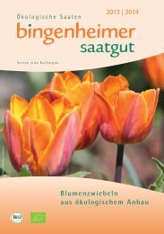 Blumenzwiebel-Katalog - Bingenheimer Saatgut AG