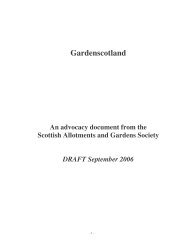 Gardenscotland - Scottish Allotments and Gardens Society