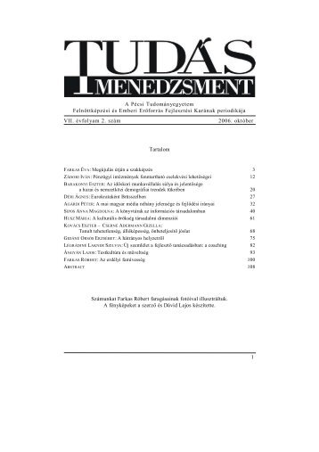 PTE FEEK TudÃ¡sMenedzsment - PTE FelnÅttkÃ©pzÃ©si Ã©s Emberi ...