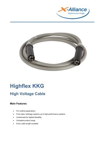 Highflex KKG, High Voltage Cable - X-Alliance.com