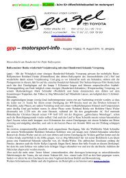 gpp - motorsport-info - gerd plietsch presse