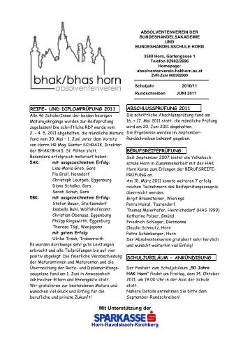 reife - BHAK/BHAS Horn