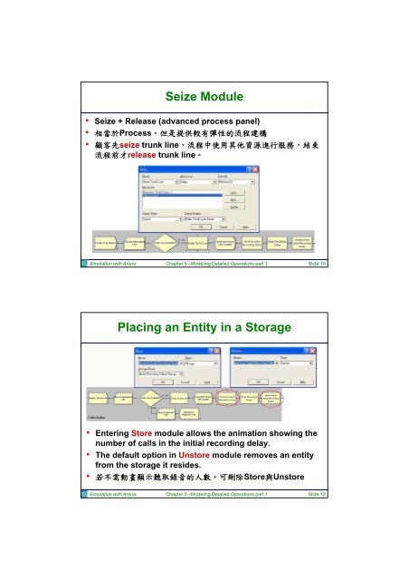 Chapter 5: Modeling Detailed Operations