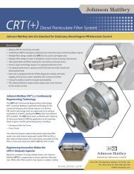 CRT - Johnson Matthey - Emission Control Technologies