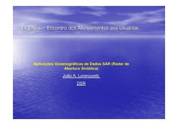 AplicaÃ§Ãµes OceanogrÃ¡ficas de Dados SAR - INPE/OBT/DGI