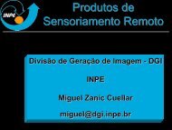 Produtos de Sensoriamento Remoto Gerados pela ... - INPE/OBT/DGI