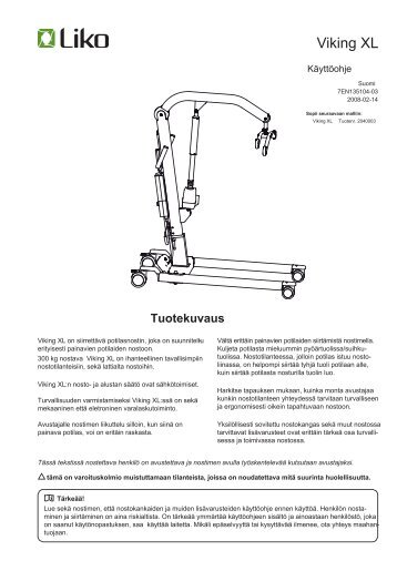 Viking XL kÃ¤yttÃ¶ohje.pdf - Algol-Trehab